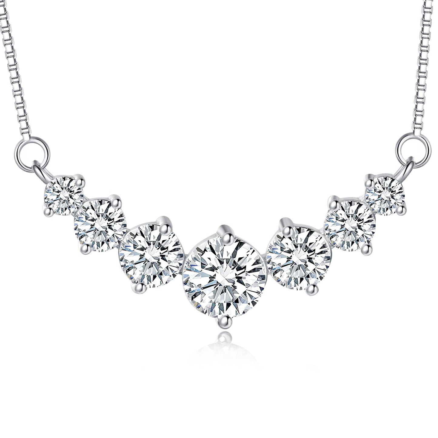 Aubrey Diamond necklace in Moissanite