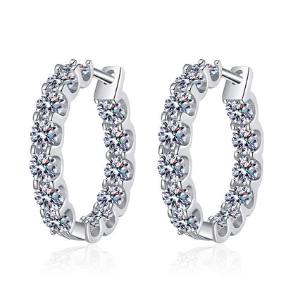 2.5carats Lab Grown Diamond Hoops