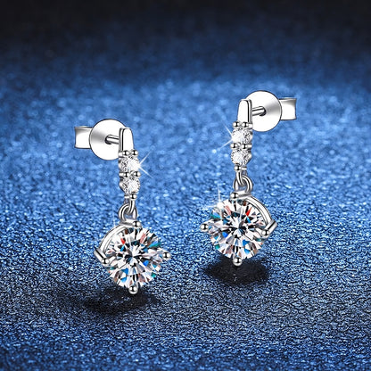 Isabella Diamond Earrings with Diamond Drops