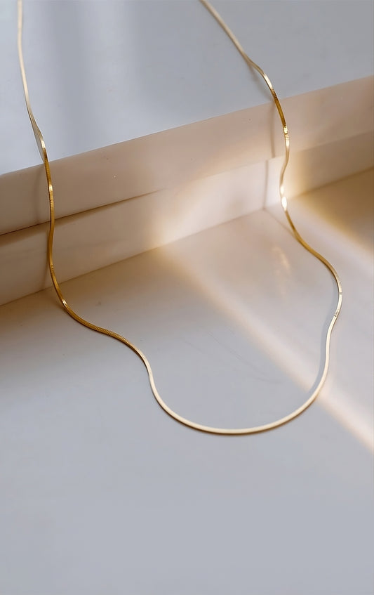Gemma Chain Necklace in Gold