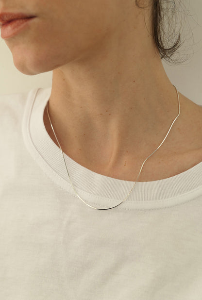 Gemma Chain Necklace in Silver