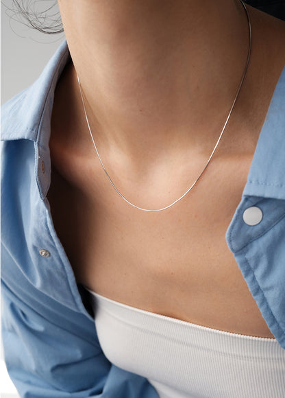 Gemma Chain Necklace in Silver