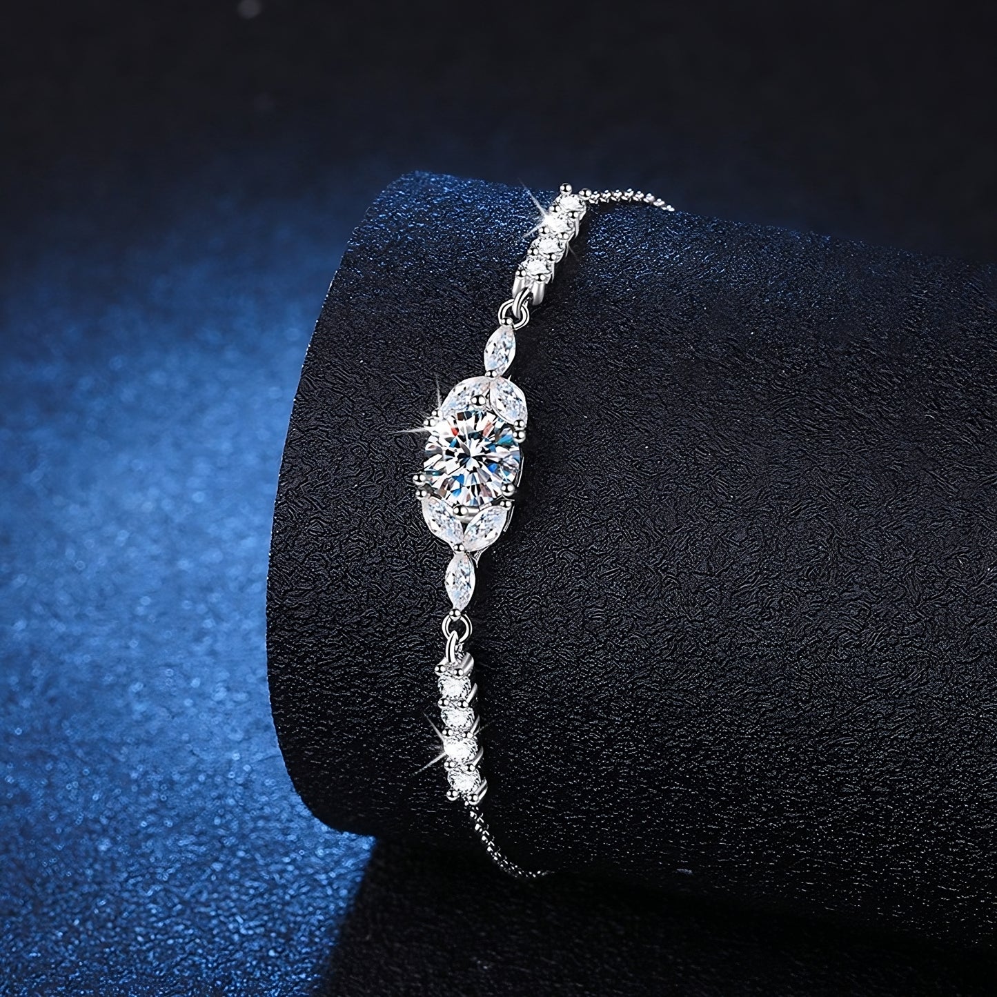 Charlotte Diamond Bracelet in Moissanite