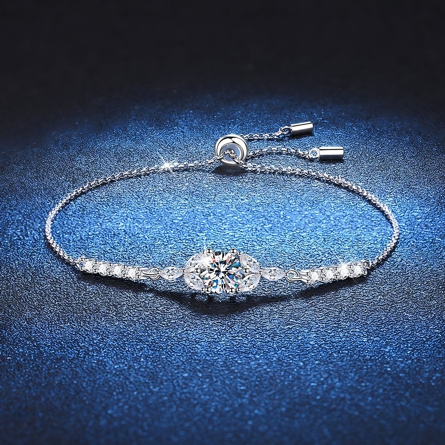 Charlotte Diamond Bracelet in Moissanite