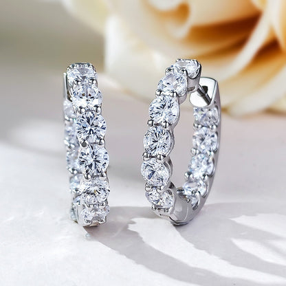 2.5carats Lab Grown Diamond Hoops