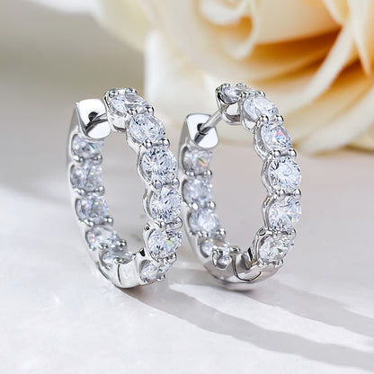 2.5carats Lab Grown Diamond Hoops