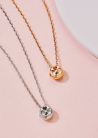 Mini Carina Diamond Necklace in Rose Gold